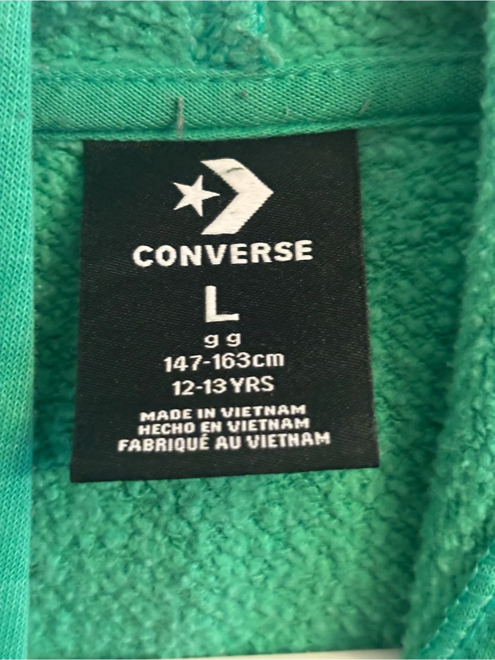 Converse Boy’s Bright Green Graphic Crewneck Hoodie